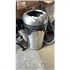 Image 1 : STAINLESS 3FT TALL GARBAGE CAN WITH REMOVABLE LID