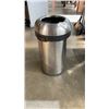 Image 3 : STAINLESS 3FT TALL GARBAGE CAN WITH REMOVABLE LID