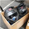 Image 1 : Box of sparring helmets and more