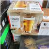 Image 2 : Lot of new beer glasses, brandy glasses, wine glasses (missing one) and cosmopolitan glasses
