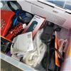 Image 3 : Bin of various phones and headsets including vintage rotary
