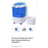 Image 1 : COSTWAY 5.5 LB PORTABLE MINI SEMI AUTO WASHING MACHINE - RETAIL $114.94
