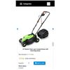 Image 1 : COSTWAY 14 INCH ELECTRIC PUSH MOWER RETAIL $179.60