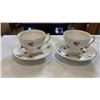 Image 6 : 8 ASSORTED CUPS AND SAUCERS - COLCLOUGH AND ROYAL OSBORNE - 1 MIX MATCH CUP/SAUCER