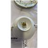 Image 11 : 5 CUPS AND SAUCERS-LIMOGES, ROYAL ALBERT, AYNSLEY, PARAGON AND SHELLEY