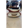 Image 2 : AYNSLEY DURHAM PATTERN CHINA - 20 PIECES INCLUDES GRAVY BOAT, LIDDED TUREEN, 2 SERVING BOWLS AND PLA