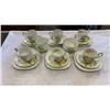 Image 1 : 20 PIECES ROYAL ALBERT PRIMULETTE CHINA - 6 CUPS, SAUCERS, AND SIDE PLATES, AND CREAM AND SUGAR