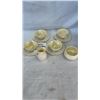 Image 1 : 4 BELLEEK IRELAND CHINA NEPTUNE SHELL FEET CUPS AND SAUCERS, AND TOY SHELL CREAM AND SUGAR