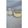 Image 8 : 4 BELLEEK IRELAND CHINA NEPTUNE SHELL FEET CUPS AND SAUCERS, AND TOY SHELL CREAM AND SUGAR