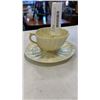 Image 2 : BELLEEK IRELAND CHINA  NEPTUNE CUP AND SAUCE, 2 SIDE PLATES, AND CREAM AND SUGAR