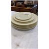 Image 1 : 8 PIECES  BELLEEK IRELAND CHINA LIMPET PLATES - 5  11" DINNER PLATES, 2  8" PLATES, AND 1  6.5" PLAT