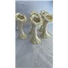 Image 2 : 5 BELLEEK IRELAND CHINA TRUMPET FLOWER VASES