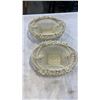 Image 1 : 2 BELLEEK IRELAND CHINA WOVEN TWO HANDLED BASKET LATTICE WORK FORAL