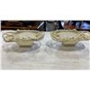 Image 2 : 2 BELLEEK IRELAND CHINA WOVEN TWO HANDLED BASKET LATTICE WORK FORAL
