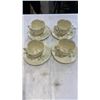 Image 1 : 4 BELLEEK HARP IRELAND CHINA SHAMROCK CUPS AND SAUCERS