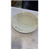 Image 2 : 10 PIECES BELLEEK IRELAND CHINA SHAMROCK BASKETWEAVE - 4 BOWLS, 2 DISHES, LIDDED DISH, 2  7.5" PLATE