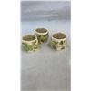 Image 8 : 2 BELLEEK IRELAND CHINA SHAMROCK HORSESHOE ASHTRAY, 2 SHAMROCK DISHES, AND 3 NAPKINS RING