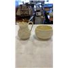 Image 2 : BELLEEK IRELAND CHINA LOTUS CREAM AND SUGAR AND COLLECTORS SOCIETY LTD EDITION CREAM AND SUGAR