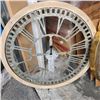 Image 2 : Large Roman numeral clock and beveled mirror