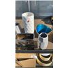Image 2 : LOT OF DESIGNER VASES AND LAMP