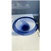 Image 2 : LARGE AMBER VASE AND BLUE BOWL