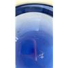 Image 4 : LARGE AMBER VASE AND BLUE BOWL