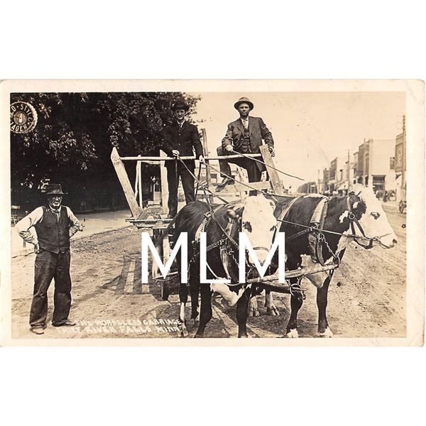 The Horseless Carriage Thief River Falls, Minnesota Photo Postcard