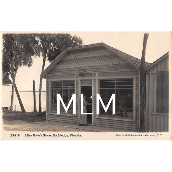 Miss Kate's Store Front Rockledge, Florida Photo Postcard