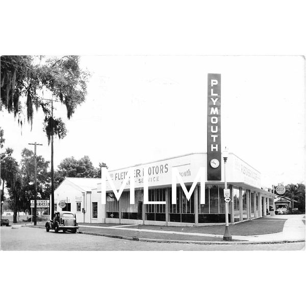 Fletcher Motors Plymouth Auto Dealership Orlando, Florida Photo Postcard