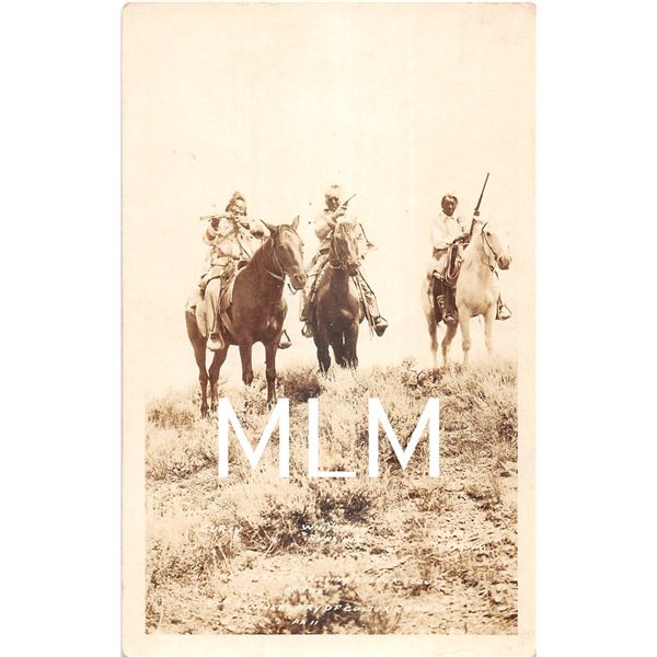 The Three Surviving Custer 25th Anniversary 1901 Native American Photo PC