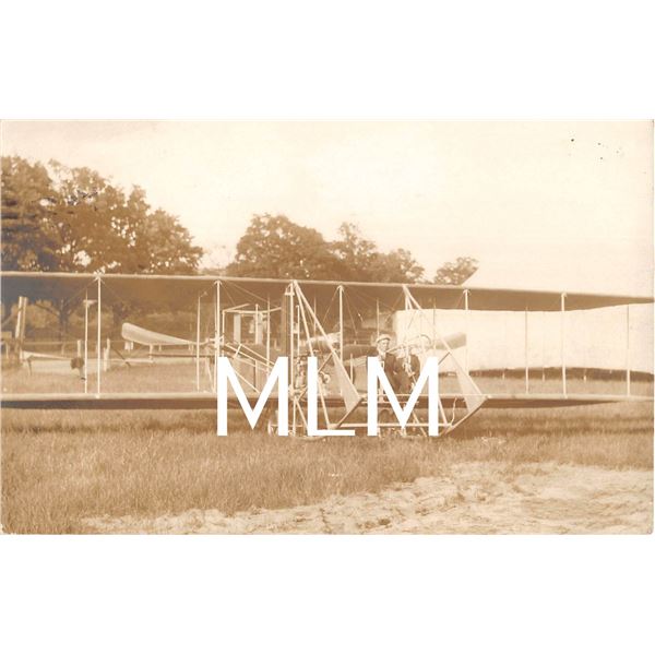 Walter Turpin Aviator Wright Biplane Claremont, New Hampshire Photo PC