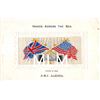 Image 1 : 2 Hands Across the Sea & Ship RMS Saxonia Woven In Silk Postcards