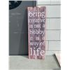 Image 1 : Being creative sign