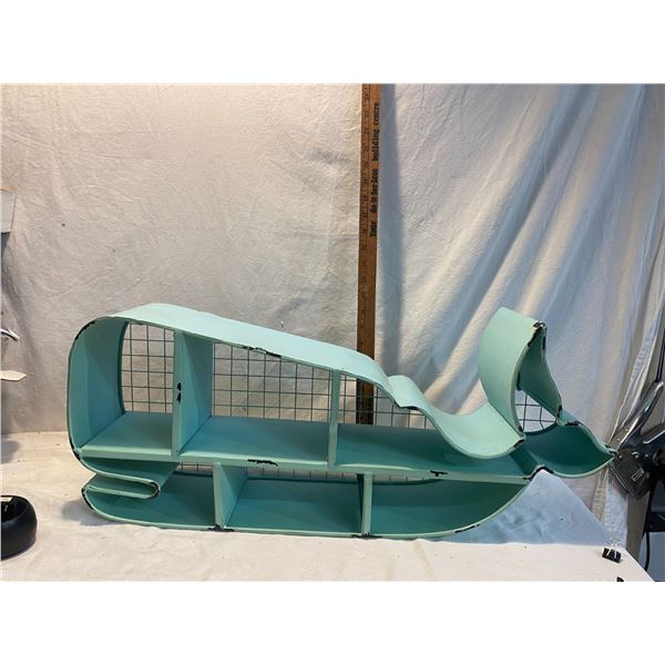 Rustic whale shelf