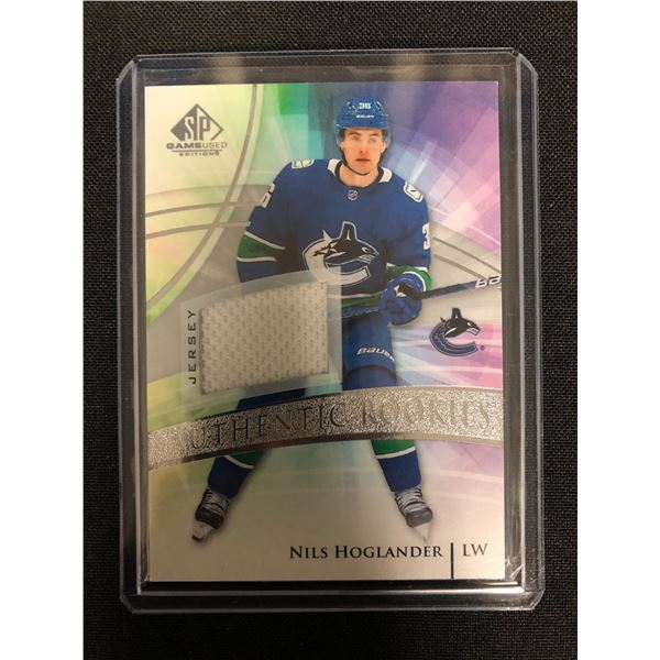2021 SP GAMES USED AUTHENTIC ROOKIE PATCH NOLS HOGLANDER