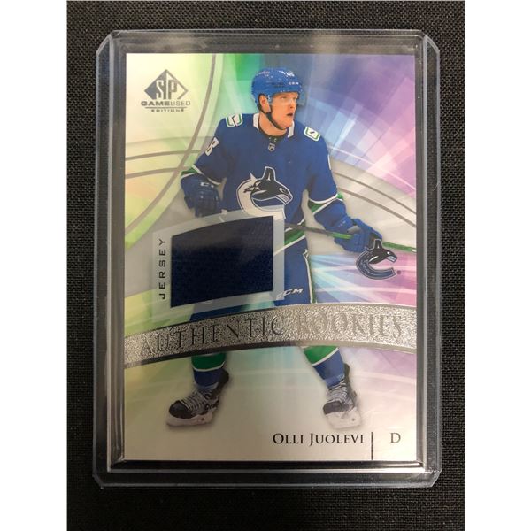 2021 SP GAMES USED AUTHENTIC ROOKIE PATCH OLLI JUOLEVI