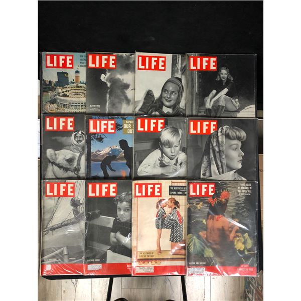 LOT OF VINTAGE LIFE MAGAZINES