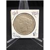 Image 1 : 1922 PEACE DOLLAR .900 SILVER