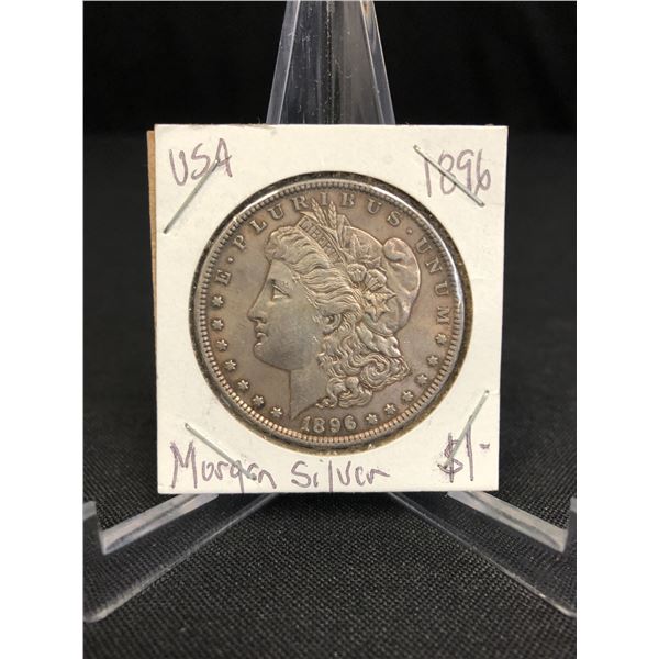 1896 MORGAN  SILVER DOLLAR .900 SILVER