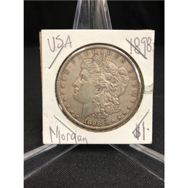 1898 MORGAN SILVER DOLLAR .900 SILVER