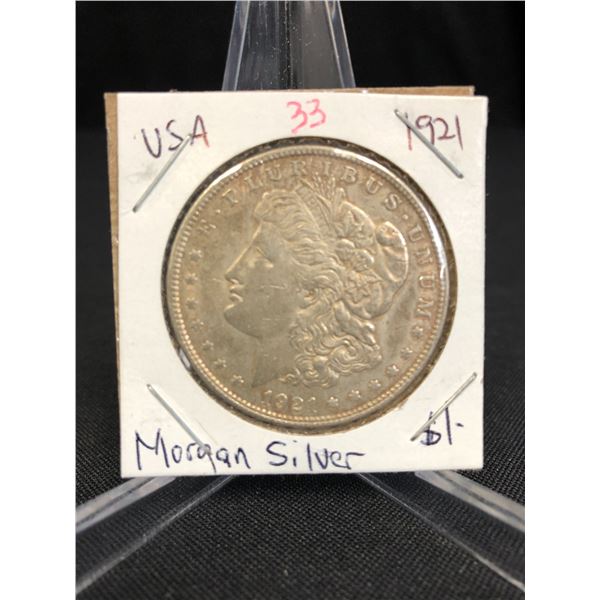 1921   MORGAN SILVER DOLLAR  .900 SILVER