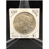 Image 1 : 1923 P PEACE SILVER DOLLAR .900 SILVER