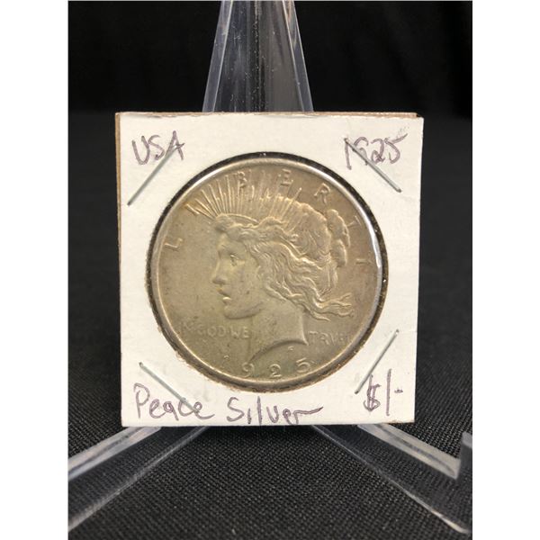 1925 PEACE DOLLAR .900 SILVER