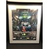 Image 1 : WARHAMMER GOD OF WAR MULTI SIGNED AND FRAMED 20 X 23 POSTER