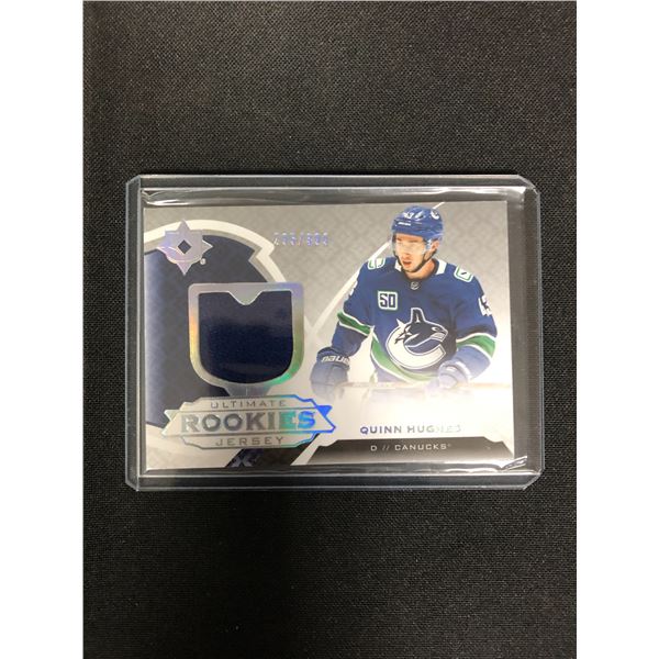 2020 ULTIMATE ROOKIES QUINN HUGHES PATCH ( 235/399)