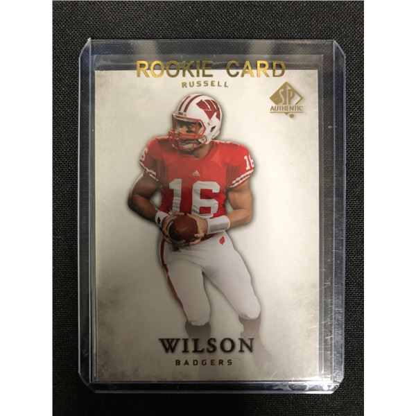 2012 SP AUTHENTIC RUSSELL WILSON ROOKIE CARD