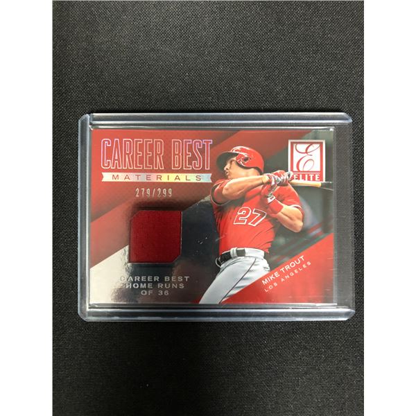 2015 DONRUSS ELITE MIKE TROUT JERSEY CARD