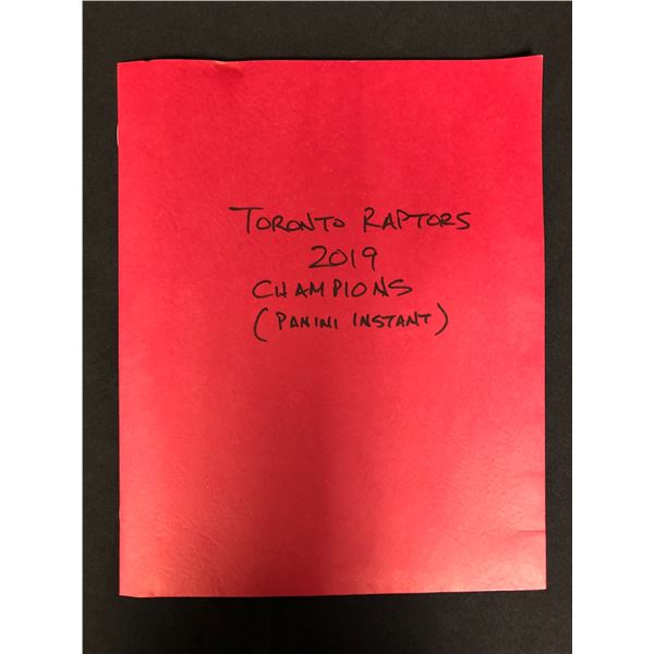 2019 TORONTO RAPTORS NMA CHAMPIONS BOX SET