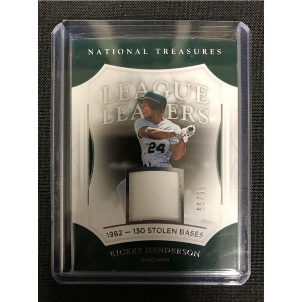 2017 NATIONAL TREASURED RICKEY HENDERSON PATCH 75/99