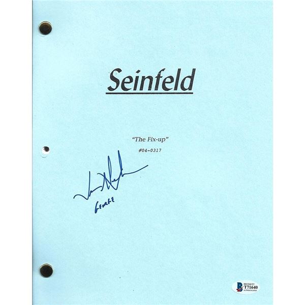 JASON ALEXANDER SIGNED SEINFELD SCRIPT COVER ( BECKETT COA)